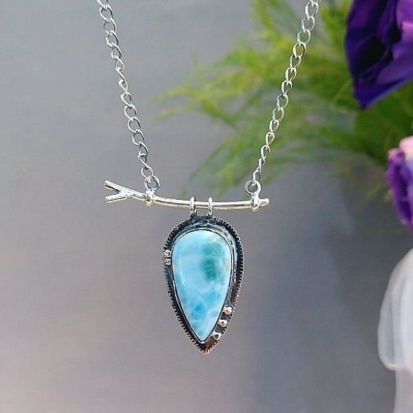 Larimar taşı kolye